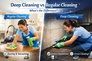 Deep cleaning vs regular cleaning