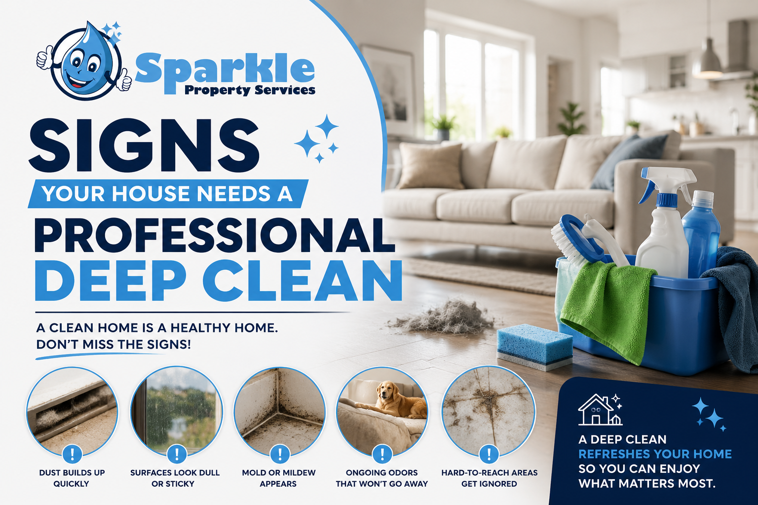 Signs your home needs deep cleaning