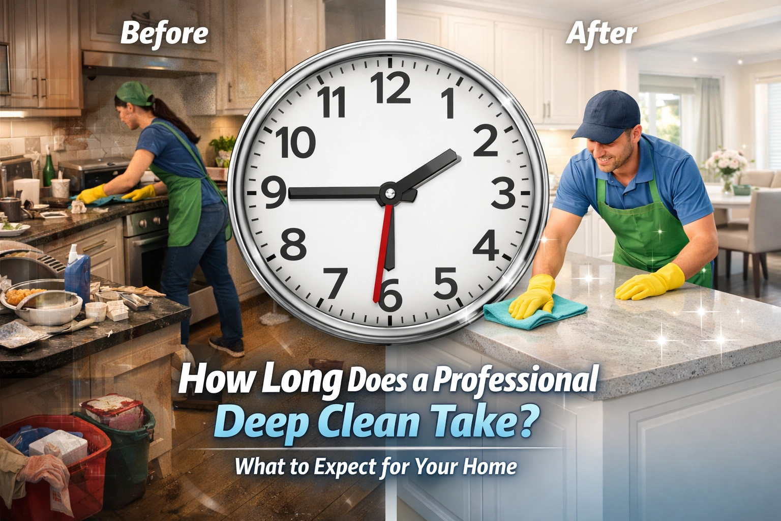 before and after deep cleaning home