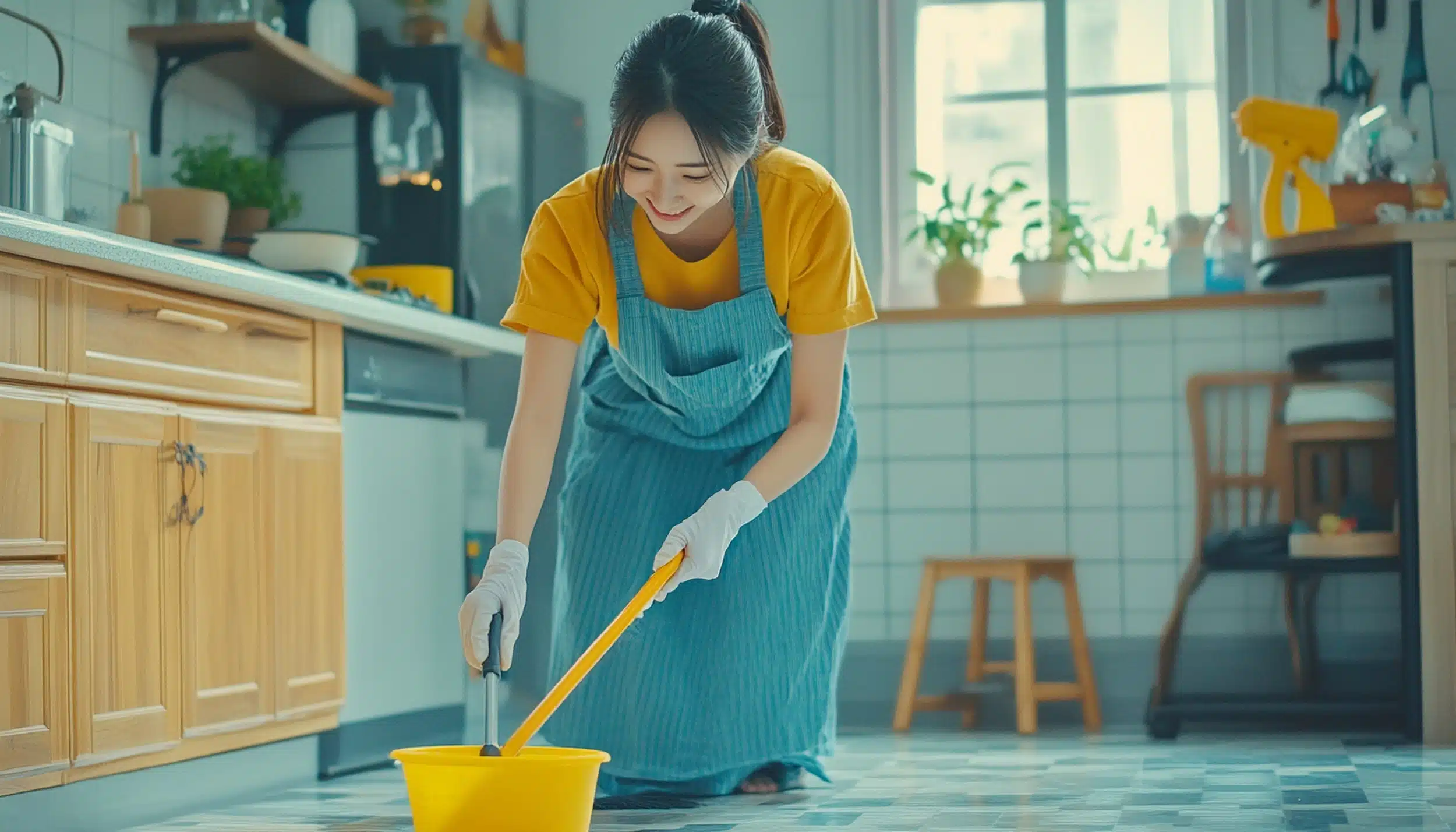 Daily weekly cleaning routine home