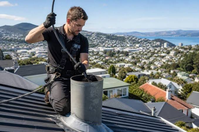 Fireplace chimney cleaning