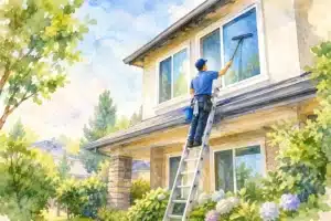 Window Cleaning for Two Storey Homes Safely
